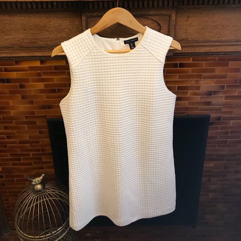 Beautiful white waffle print dress